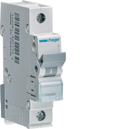 Автовыключатель HAGER 50А 1п С 6 kA 1м MCN150