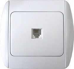 РозеткаE.NEXT e.install.stand.814P1 телефонная одинарная