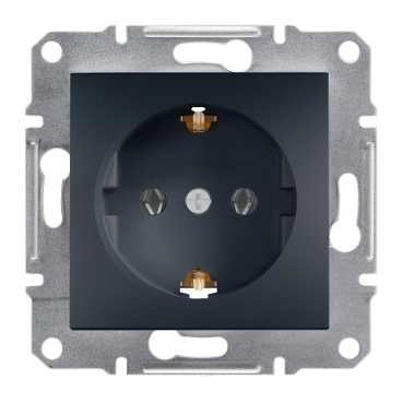 Розетка SCHNEIDER ASFORA EPH2900171 з з/к антрацит