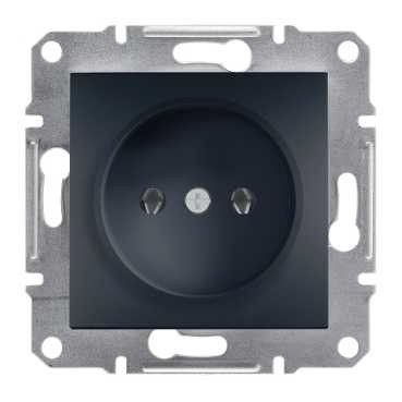 Розетка SCHNEIDER ASFORA EPH3000171 без з/к антрацит