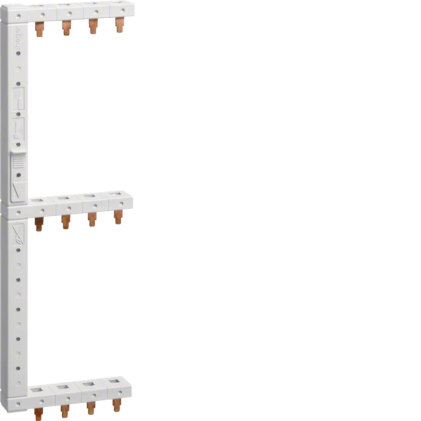 Шина Hager KCF668L фазная вертикальная 3P+N 10 мм? 3 ряда левая