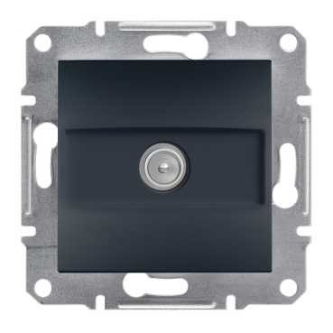 Розетка SCHNEIDER ASFORA EPH3200171 TV кінцева (1 дБ) антрацит