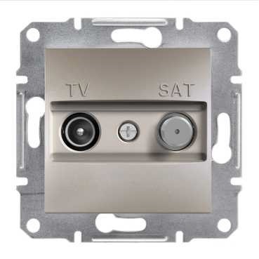 Розетка SCHNEIDER ASFORA EPH3400469 TV-SAT кінцева (1 дБ) бронза