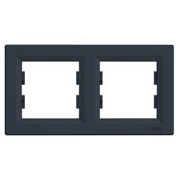 Рамка SCHNEIDER ASFORA EPH5800271 подвійна антрацит