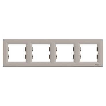 Рамка SCHNEIDER ASFORA EPH5800469 четырехместная бронза