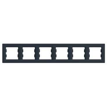 Рамка SCHNEIDER ASFORA EPH5800671 шестиместная антрацит