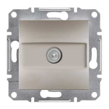 Розетка SCHNEIDER ASFORA EPH3200369 TV прохідна (8 дБ) сталь