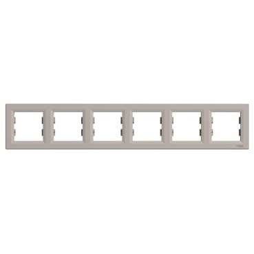 Рамка SCHNEIDER ASFORA EPH5800669 шестимісна бронза