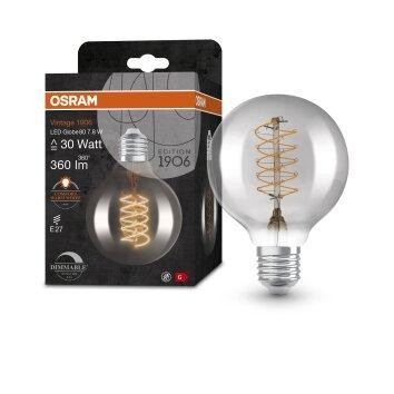 Led лампа OSRAM 1906 GLOBE 80 7.8W/818 230V FIL DIM E27 светодиодная