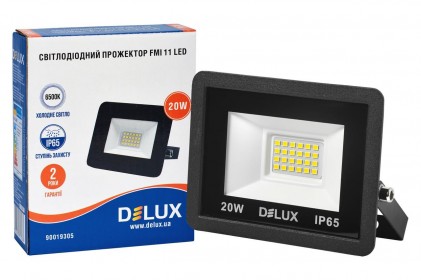 Прожектор DELUX FMI 11 LED 20 Вт 220В 6500К IP65 світлодіодний