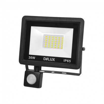 Прожектор DELUX FMI 11 S LED 30 Вт 220В 6500К IP65 з датчиком руху світлодіодний