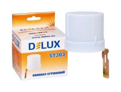 Реле сумеречное DELUX ST303 25A белый