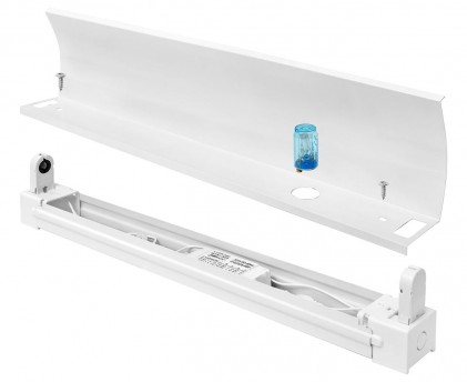 Светильник DELUX FLP2 1*15 з односторонним отражателем (без лампы)