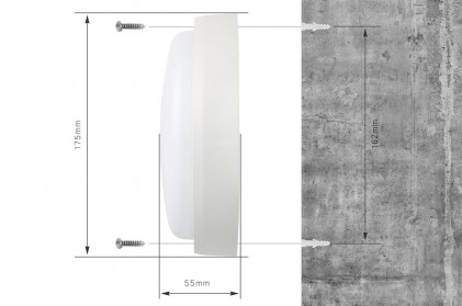 Світильник DELUX WC-2 17Вт 5000K IP54 з датчиком руху світлодіодний