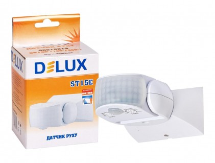 Датчик движения DELUX ST15E (180°/360°) белый