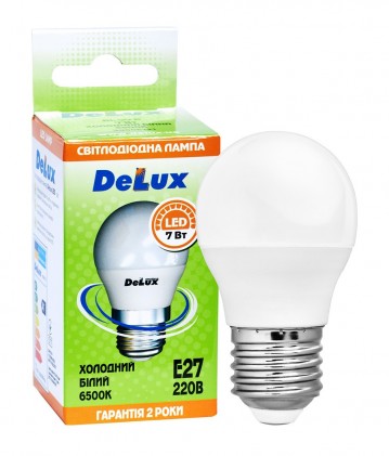 Led лампа DELUX BL50Р 220B 7W 6500K E27 светодиодная
