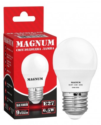 Led лампа MAGNUM BL50P 220B 6.5W 4100К E27 светодиодная