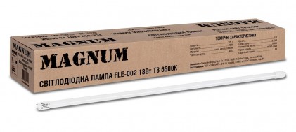 Led лампа MAGNUM FLE-002 18 Вт T8 6500K 220В G13 стекло