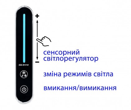 Світильник DELUX TF-510 8Вт LED 3000K-4000K-6000K настільний світлодіодний чорний