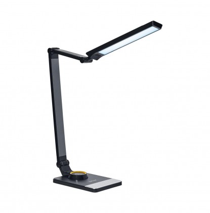 Світильник DELUX TF-520 10Вт LED 3000K-4000K-6000K USB настільний світлодіодний чорний