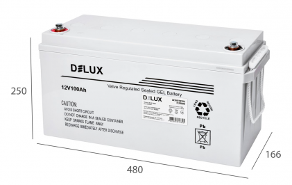Аккумулятор DELUX LB 12V 100AH гелевый