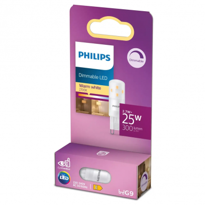 Led лампа PHILIPS 2.7W 2700К 230V G9 DIM светодиодная