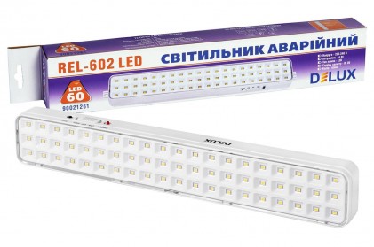 Светильник DELUX REL-602 (3.7V 2Ah) 60LED аварийный светодиодный