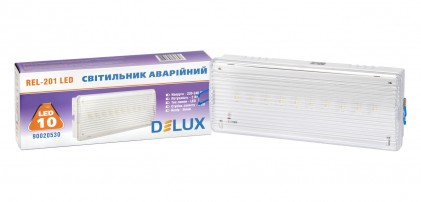 Светильник DELUX REL-201 (3.7V 1.2Ah) 10LED аварийный светодиодный