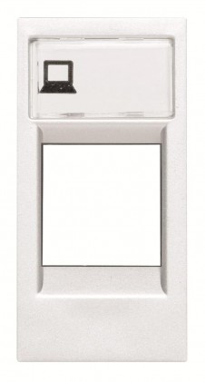 Лицевая панель ABB Zenit телекоммуникационных разъемов 1 мод. белая N2118.1BL