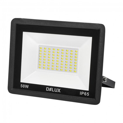 Прожектор DELUX FMI 11 LED 50 Вт 220В 6500К IP65 черный светодиодный