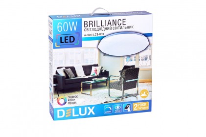 Світильник DELUX LCS-003 Brilliance 60W 3000/6000K+пульт світлодіодний круглий