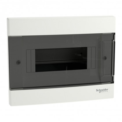 Щит пластиковий SCHNEIDER Easy9 EU вбудований 1 ряд 8 модулів димчаті двері