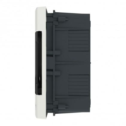 Щит пластиковый SCHNEIDER Easy9 EU врезной 1 ряд 12 модулей дымчатая дверь