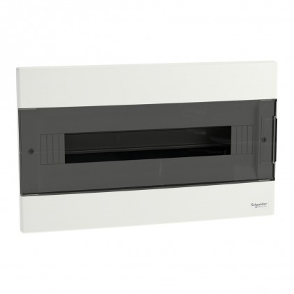 Щит пластиковий SCHNEIDER Easy9 EU врізний 1 ряд 18 модулів димчасті двері