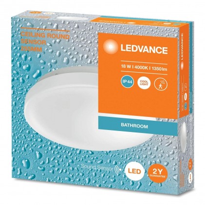 Світильник OSRAM LEDVANCE Ceiling Round 255мм 18W 4000К IP44 світлодіодний з датчиком присутності