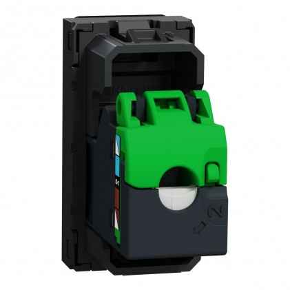 Розетка комп'ютерна SCHNEIDER Unica NEW RJ45 (кат. 6) неекран. 1 мод. антрацит