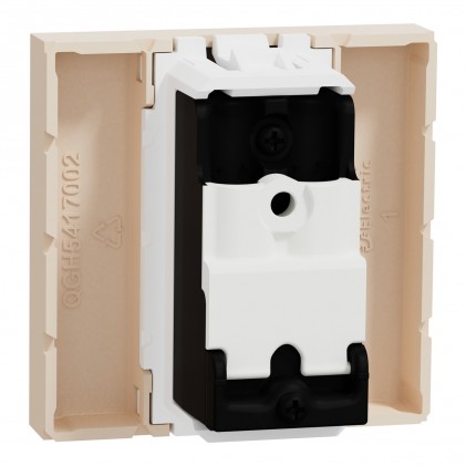 Розетка TV індивідуальна SCHNEIDER Unica NEW штирьовий роз'єм 2 мод. бежева