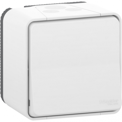 Выключатель SCHNEIDER Mureva Styl MUR39021 проходной (сх 6) IP55 наружный монтаж белый