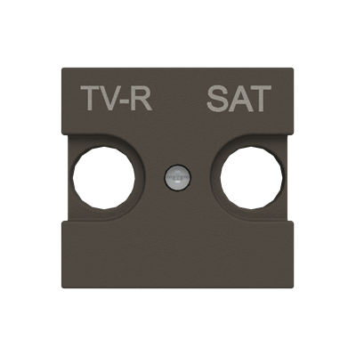 Лицевая панель розетки ABB Zenit TV/R+SAT 2 мод. антрацит N2250.1AN