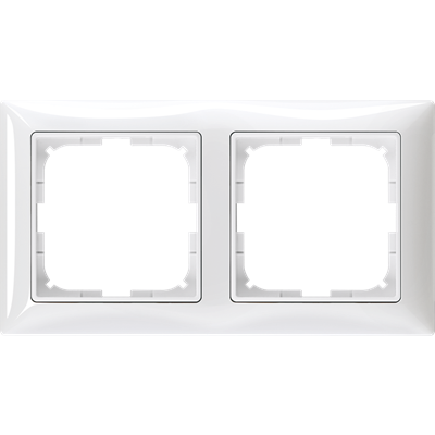 Рамка 2-м ABB Вasic55 белая