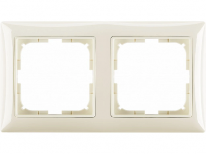 Рамка 2-м ABB Вasic55 слоновая кость