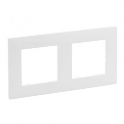 Рамка 2-м LEGRAND Niloé Step белая