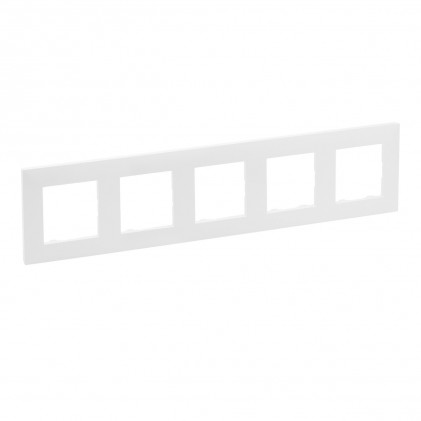 Рамка 5-м LEGRAND Niloé Step белая