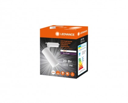 Світильник трековий Ledvance ECO TRACKSP 1PH 20W 840 білий
