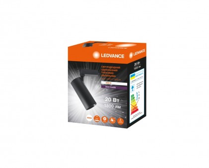 Світильник трековий Ledvance ECO TRACKSP 1PH 20W 840 чорний