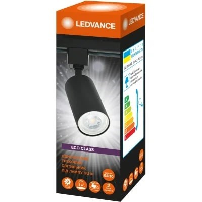 Світильник трековий Ledvance ECO TRACKSP 1PH GU10 чорний (без лампи)