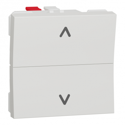 Выключатель для жалюзи SCHNEIDER Unica NEW 2 кл. кнопочный 2 мод. 6А сх.4 белый