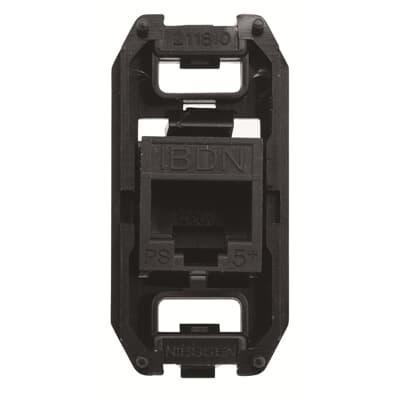 Разъем компьютерный RJ45 кат.5е UTP с суппортом 1мод. АВВ Zenit Sky Skymoon