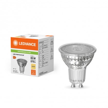 Led лампа OSRAM PAR16 P 80 36° 6.9W/830 GU10 230V светодиодная