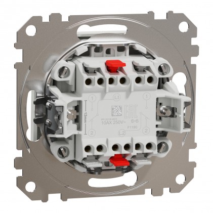 Выключательпереключатель SCHNEIDER Sedna Design 1кл. (сх.6+6) черный